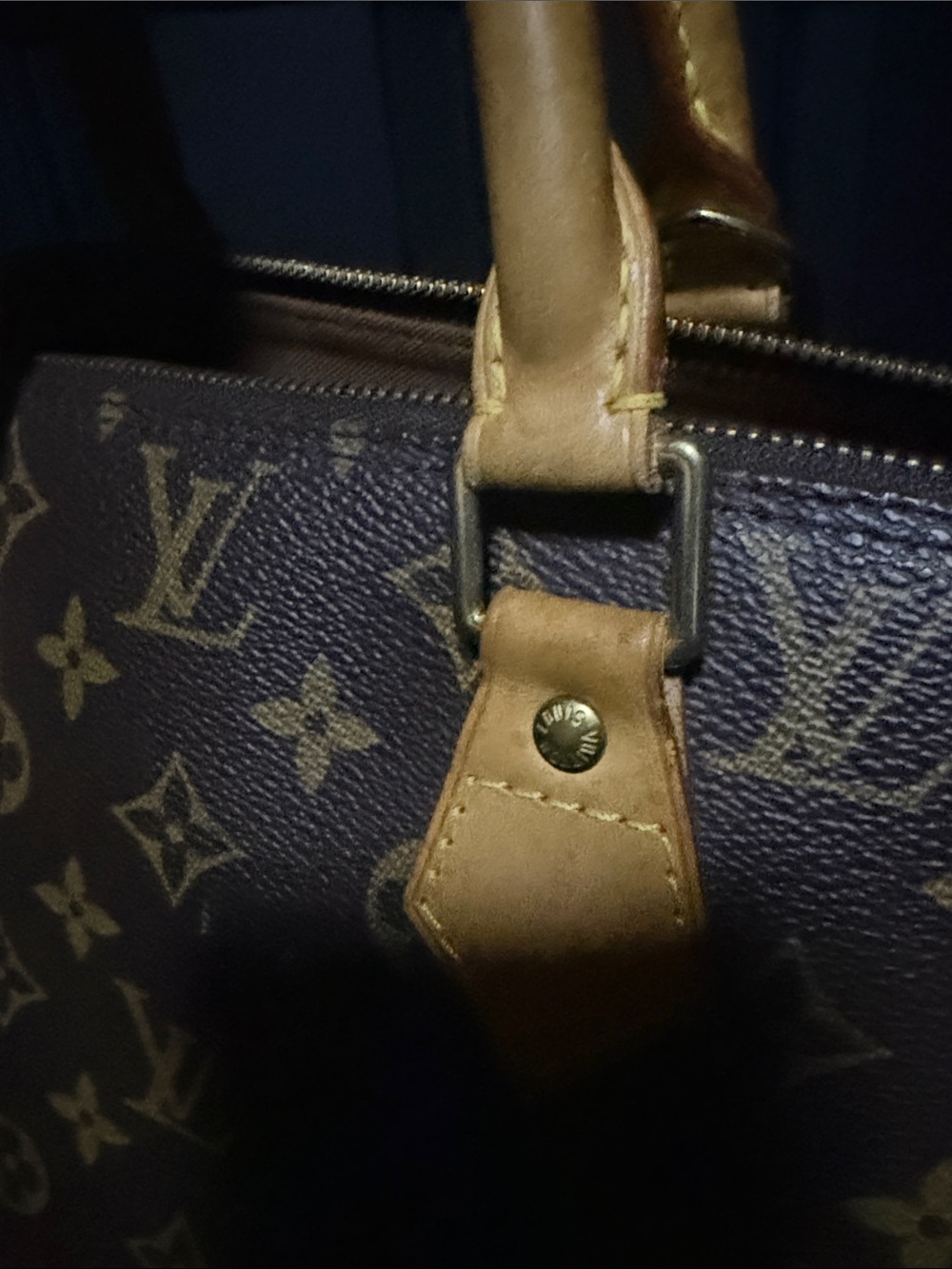 Louis Vuitton Brown Monogram Alma pm Satchel with Tan Trim(lock key&dust bag) - Picture 6 of 17